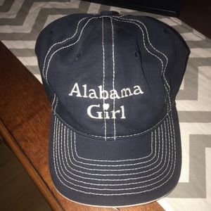 Alabama girl navy and white hat